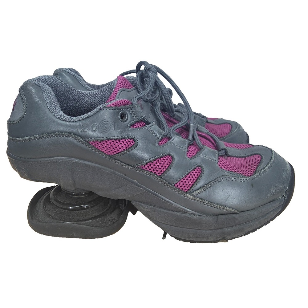 Z-Coil Freedom Sneakers Womens 8 Gray Pink Orthopedic Arch Support Shoes Athlete